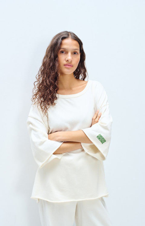 Camiseta mujer Ykobow American Vintage - Nácar