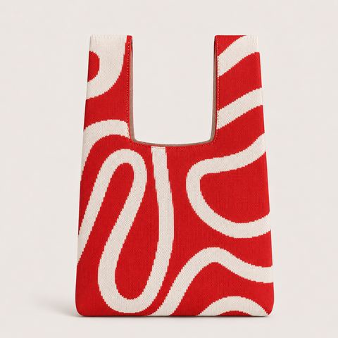 Bolso Flux Abstrait – TOKEII KNIT STUDIO