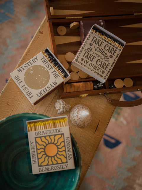 Cerillas de diseño - Take Care - Archivist