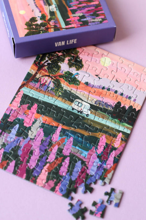 Mini Puzzle de 99 piezas - "Van Life" - Piecely puzzles