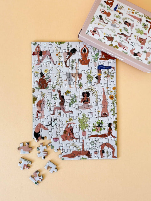 Mini Puzzle de 99 piezas - "Plant Yoga" - Piecely puzzles