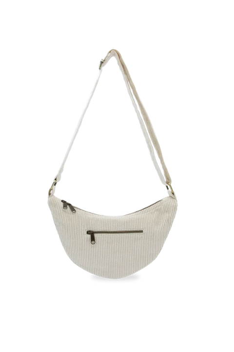 Riñonera Andrea terciopelo Beige - Hindbag