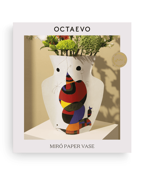 Vase en papier Miró
