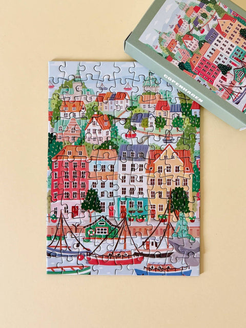Mini-puzzle de 99 piezas - Copenhague - Piecely Puzzles