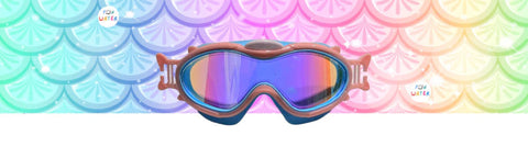 Máscara infantil “Babymask Sirenas” con turbante rosa – Funwater