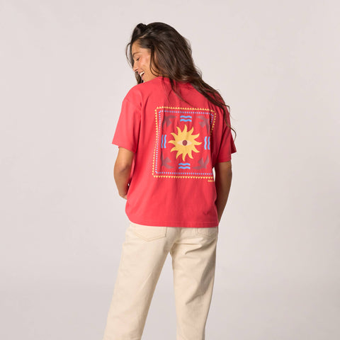 T-shirt femme en 100% coton biologique - Rouge