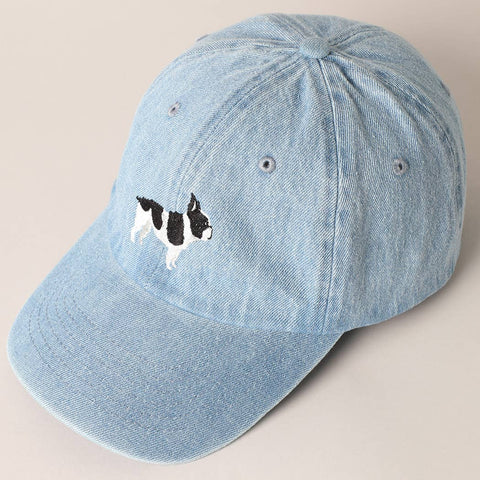 Gorra vaquera bordada “Bulldog Francés” - La Familia