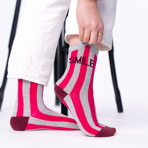 Calcetines de rayas Smile - Billy Belt
