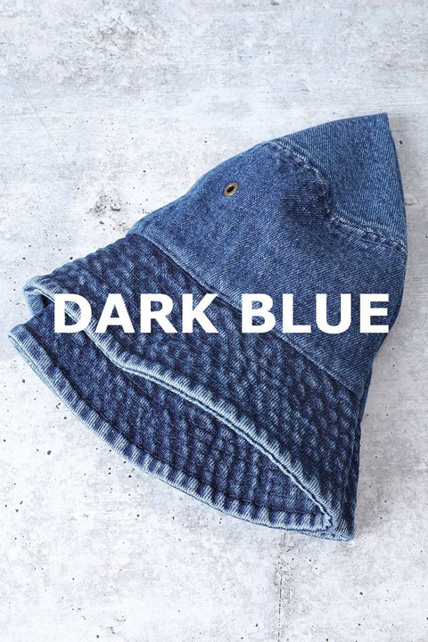 Gorro vintage en denim de algodón - La Familia
