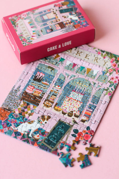 Mini Puzzle de 99 piezas - "Cake & Love" - Piecely puzzles