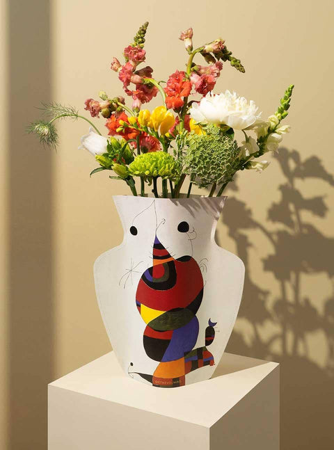 Vase en papier Miró