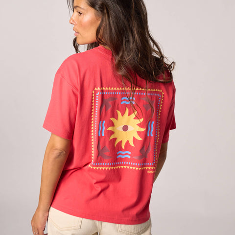 T-shirt femme en 100% coton biologique - Rouge