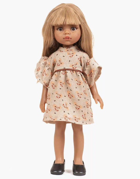 Vestido Daisy en crepe Eloïse para muñecas 32 cm Amigas - Minikane