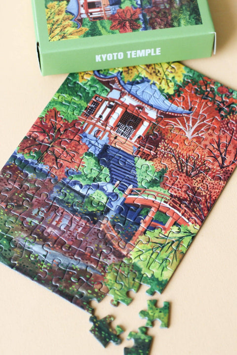 Mini-puzzle de 99 piezas - Temple de Kyoto - Piecely Puzzles