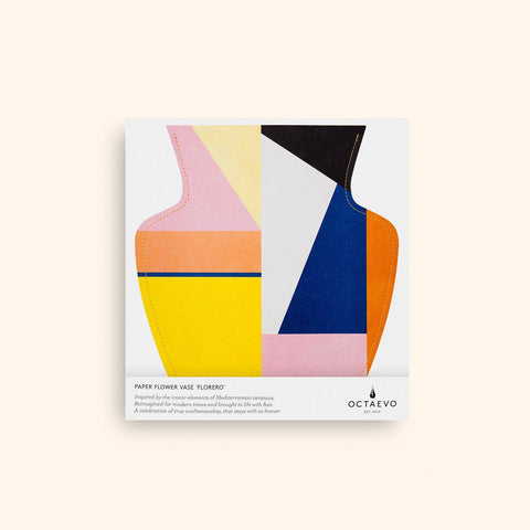 Vase en papier bazar