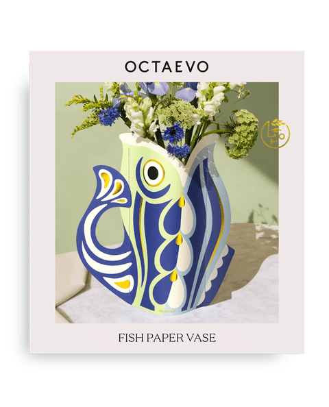 Vase en papier poisson