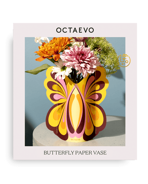 Mini vase en papier papillon