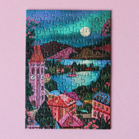 Mini Puzzle de 99 piezas - "Suisse Nights" - Piecely puzzles
