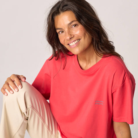 T-shirt femme en 100% coton biologique - Rouge