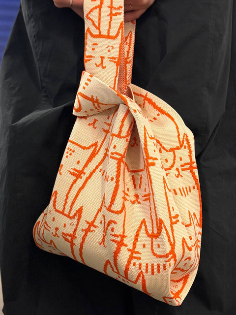 Bolso Chats un matin doux - TOKEII KNIT STUDIO