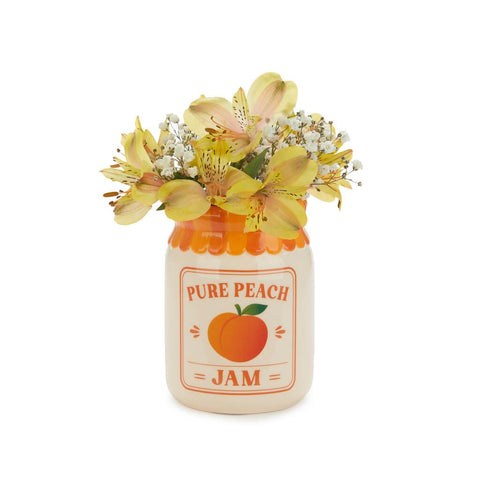 Mini florero Peach Jam naranja cerámica 12,5 cm - Balvi