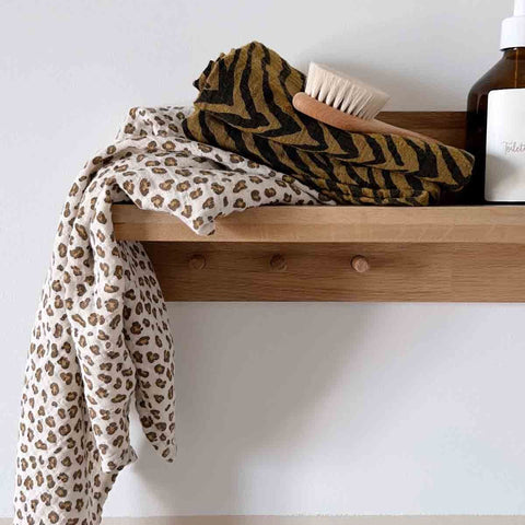 Pañuelo Bianca – Mini Leopard Greige - Rose In April