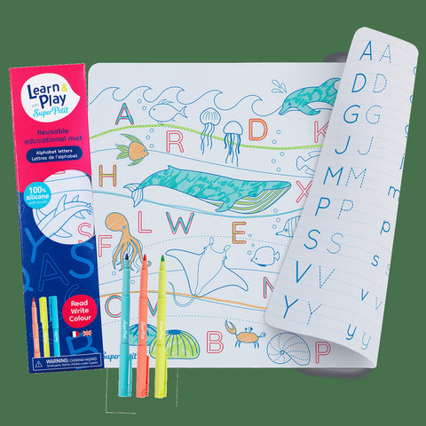 Kit de colorear reutilizable “ABC” Letras del alfabeto - Super Petit