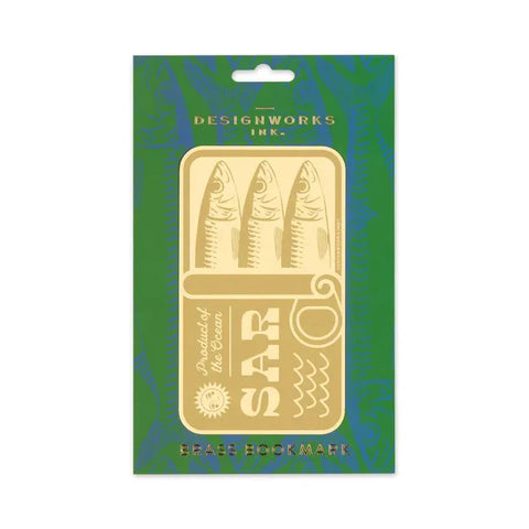 Marcapáginas de latón “Sardines” - Designworks Ink