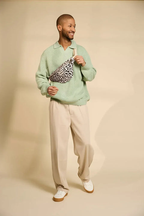 Olivia Léopard Cannelle Waist Bag - Hindbag