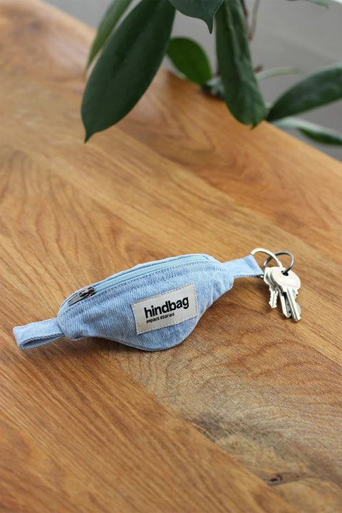Llavero riñonera Côme Denim azul - Hindbag