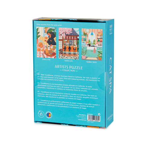 Puzzle Cat Spa 1000 piezas de cartón – puzzle original y relajante | Balvi