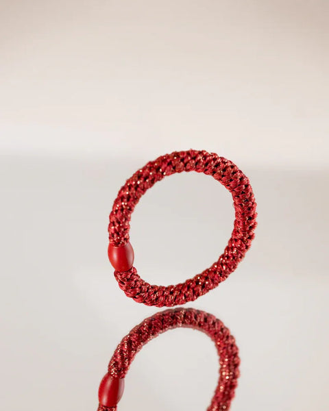 Goma para el pelo Kknekki - Holiday Red