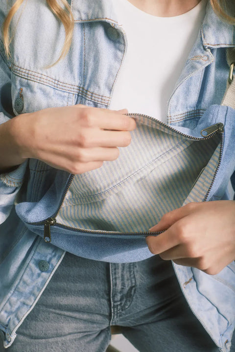 Riñonera Olivia Denim azul - Hindbag