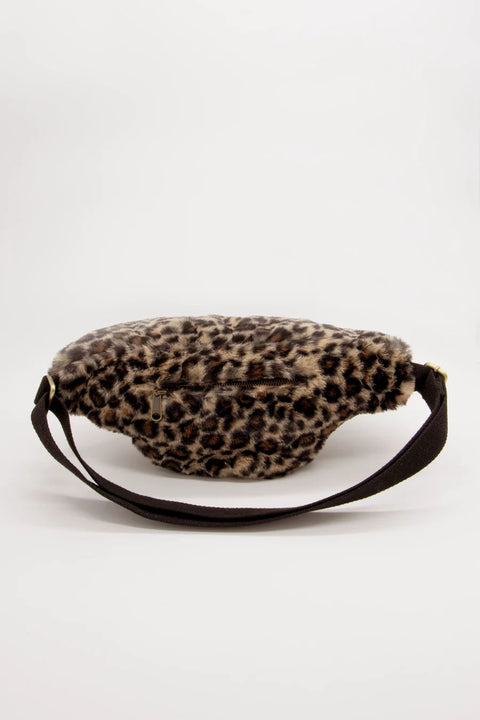 Riñonera Sasha pelo sintético estampado leopardo - Hindbag