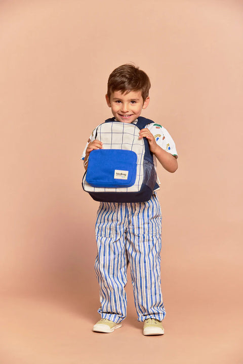 Mochila Romy Tricolor Azul Eléctrico - Hindbag