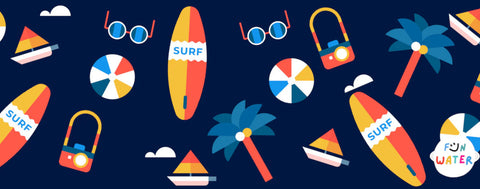 Gafas infantiles “Surf ” con turbante negras – Funwater