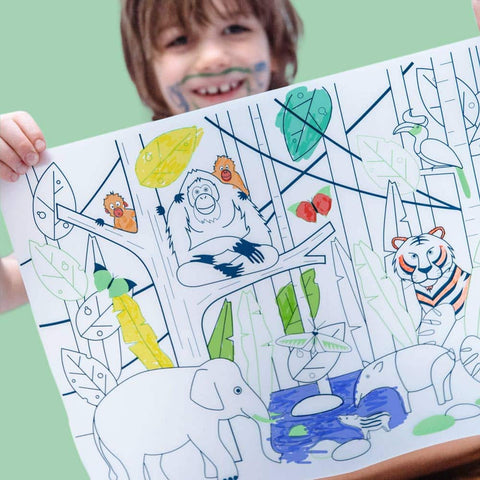 Kit de colorear reutilizable “Selva Salvaje -  Super Petit
